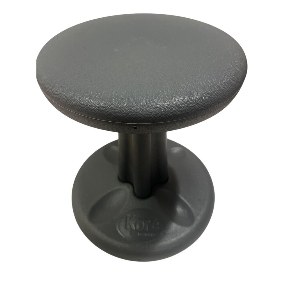 Kore Wobble Stool Chair Seat 16" Grey School Teacher Classroom Good Condition
